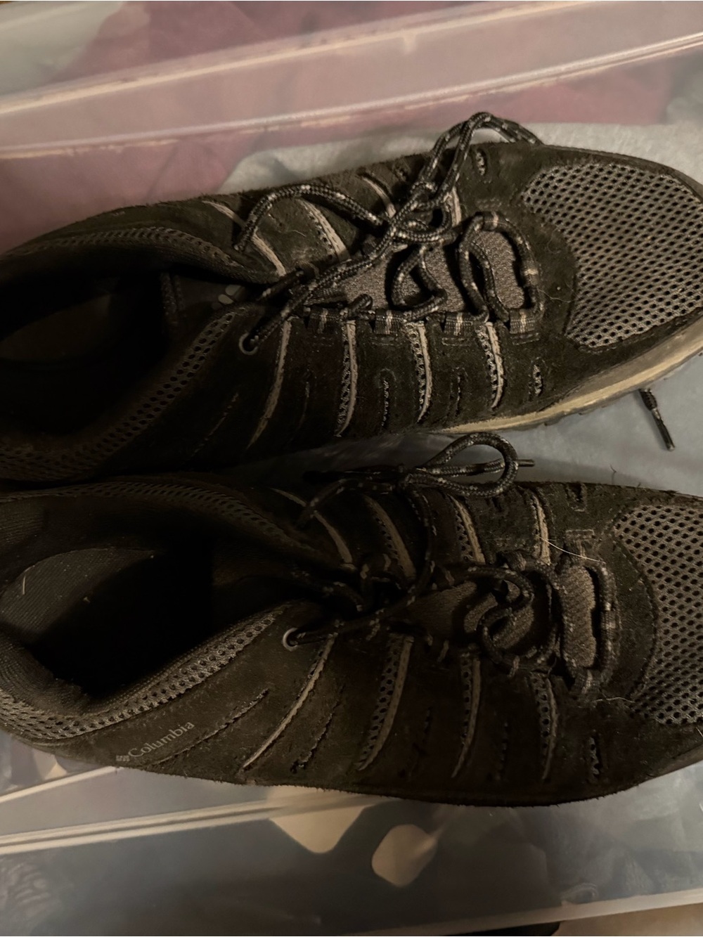 Columbia Men's Black Athletic Trail Sneakers